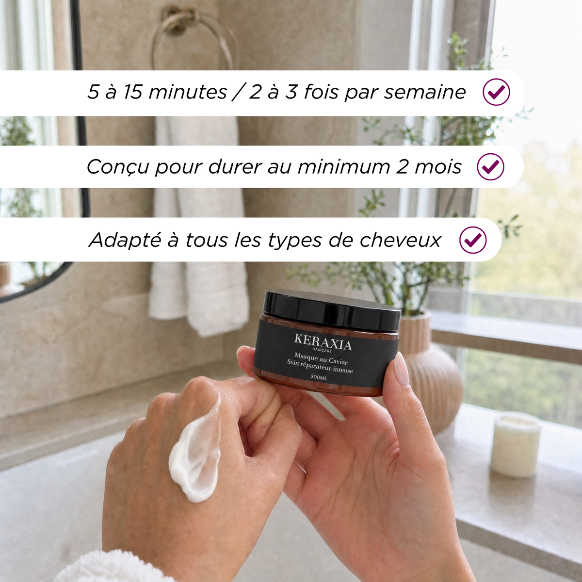 Masque réparateur au Caviar